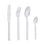 Jean Dubost 24 PIECES (6 KNIFE+6 FORK+6 SPOON+6 TEASPOON) GLOBAL/GLOBE STNLSST CUTLERY BOX