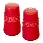 STAUB Salt and Pepper shaker Set 7 cm Red in Ceramic