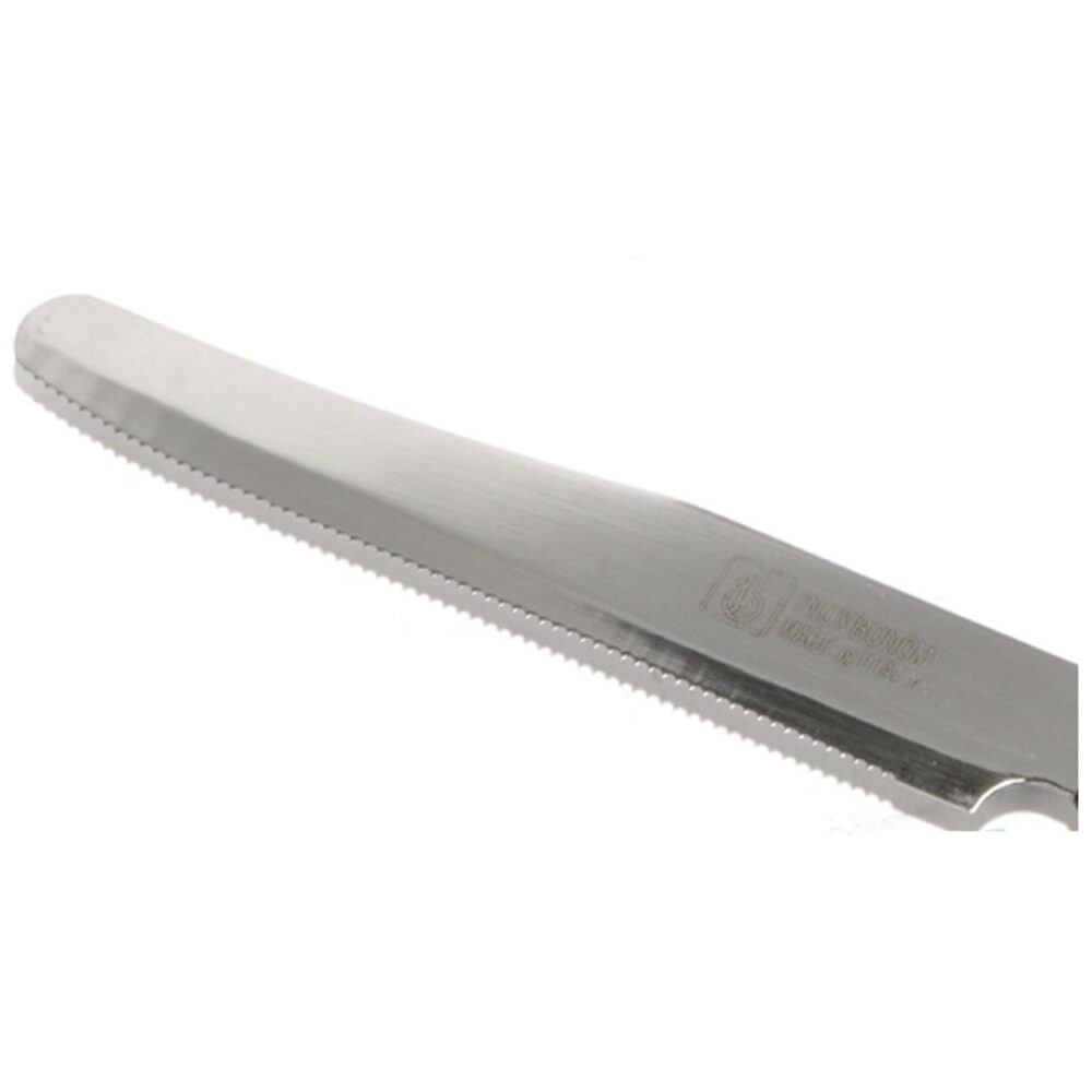 INOXBONOMI LUX BIVALVA 6 PCS STEAK KNIFE 12 CM BLACK - Image 2