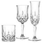 RCR Cristalleria Italiana Opera - Set of 18 Crystal Glasses