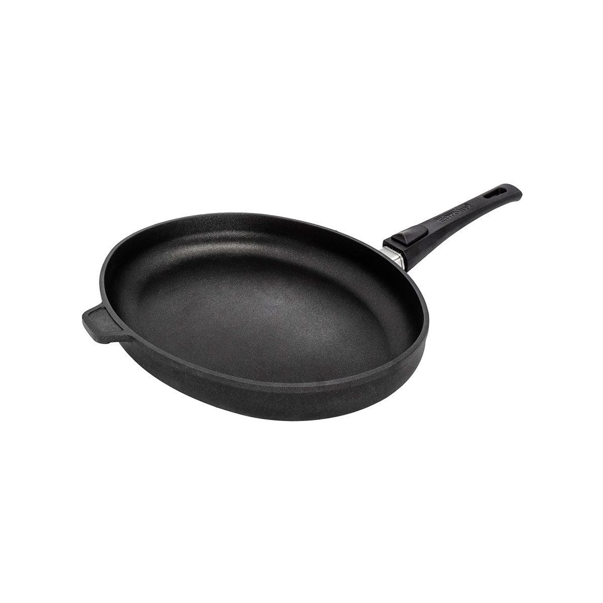 Eurolux Fish Pan - 38 x 28 cm, 5 cm High, with Detachable Handle