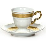Thun CUP HIGH 120 / 6 PIECES MARIE LOUISE Gold Brown