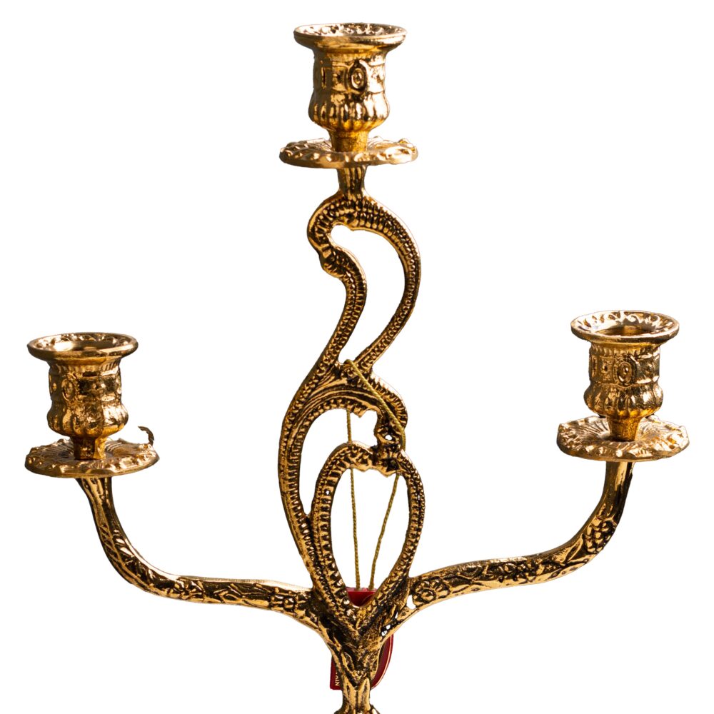 VIRTUS Pair of Candle Holders - Lirio Design 4200 (36 x 26 cm) - 3-Arm Set - Image 3