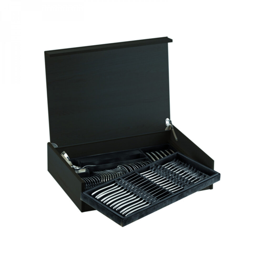 Bugatti Riviera Animalier 75-Piece Cutlery Set – Gold PVD Finish in Wengé Wood Box - Image 5